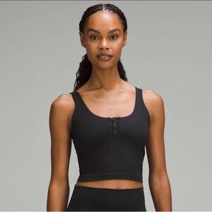 Lululemon Align Ribbed Henley Tank Top Black Size 0